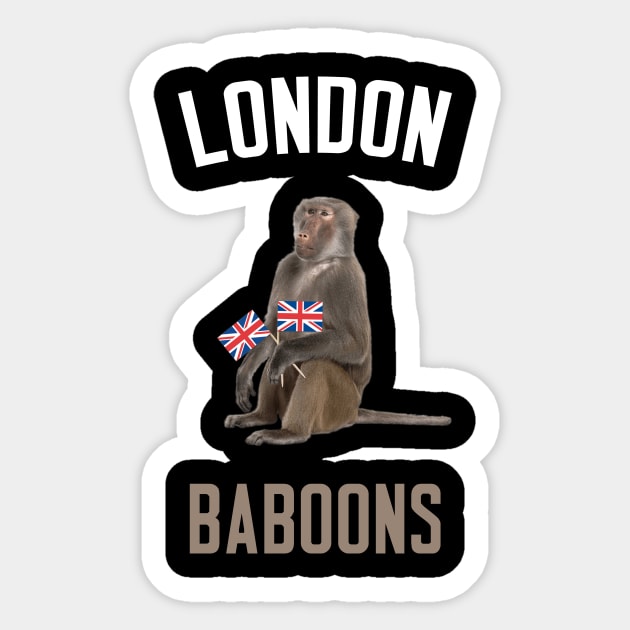 London Baboons Sticker by cleverth